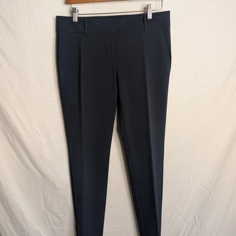 Ann Taylor Navy Slim Ankle Dress Pants – Size 4 (NWT) - Picture 2 of 5